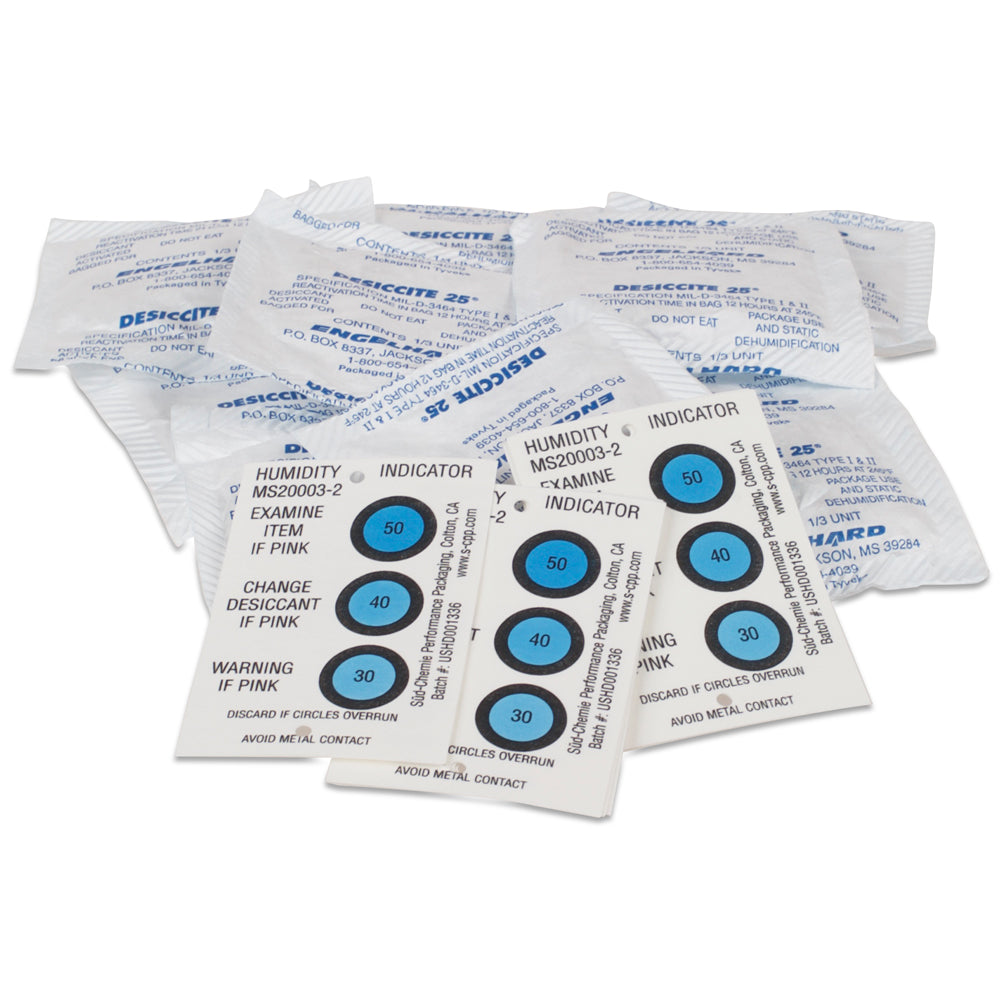 20 Desiccant Packs with Indicator Cards