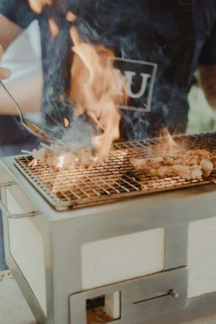 Nano Pro Kasai Konro Grill with Stainless Steel Frame V2