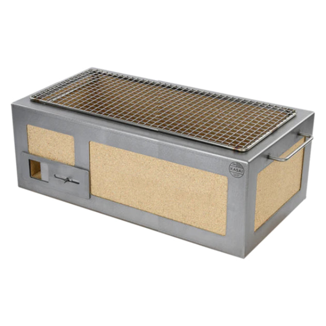 Medium Long Kasai Konro Grill with Stainless Steel Frame V2