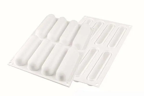 Fingers 75 Silicone Mold - 8 Forms with Cutter and Trays