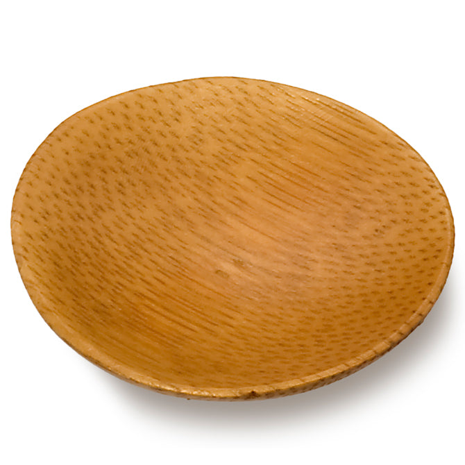 Comatec Round Bamboo Dish - 2.25 inch diameter