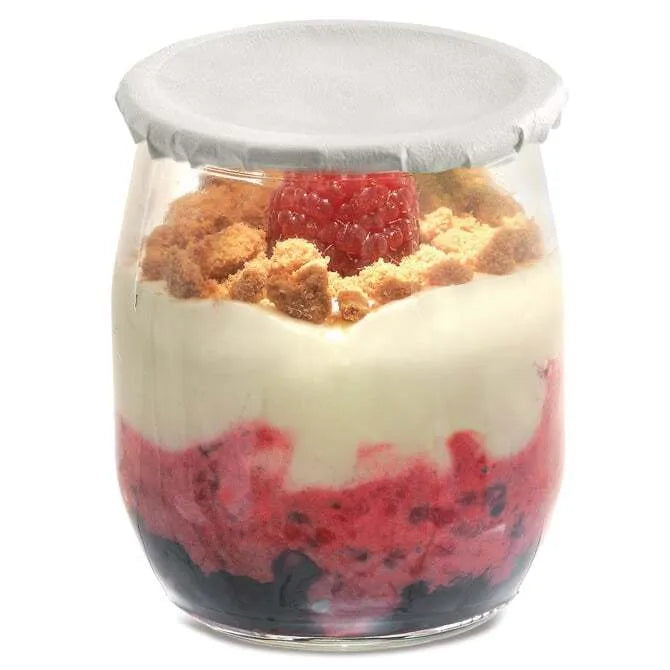 Comatec Glass Yogurt Jar Aluminum Lid