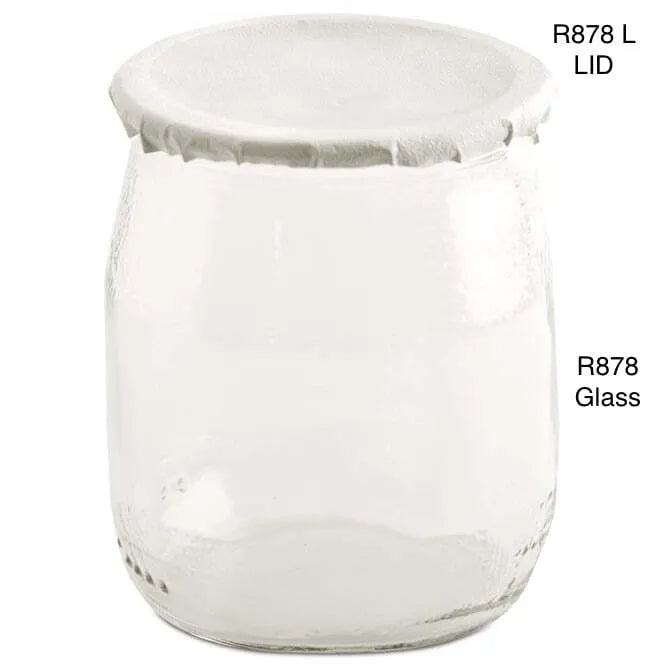 Comatec Glass Yogurt Jar Aluminum Lid