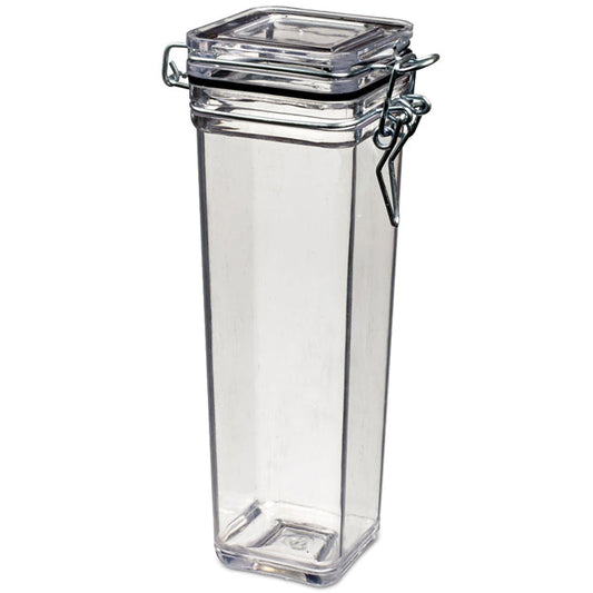 Plastic 7.4 oz. Cube Mason Jar