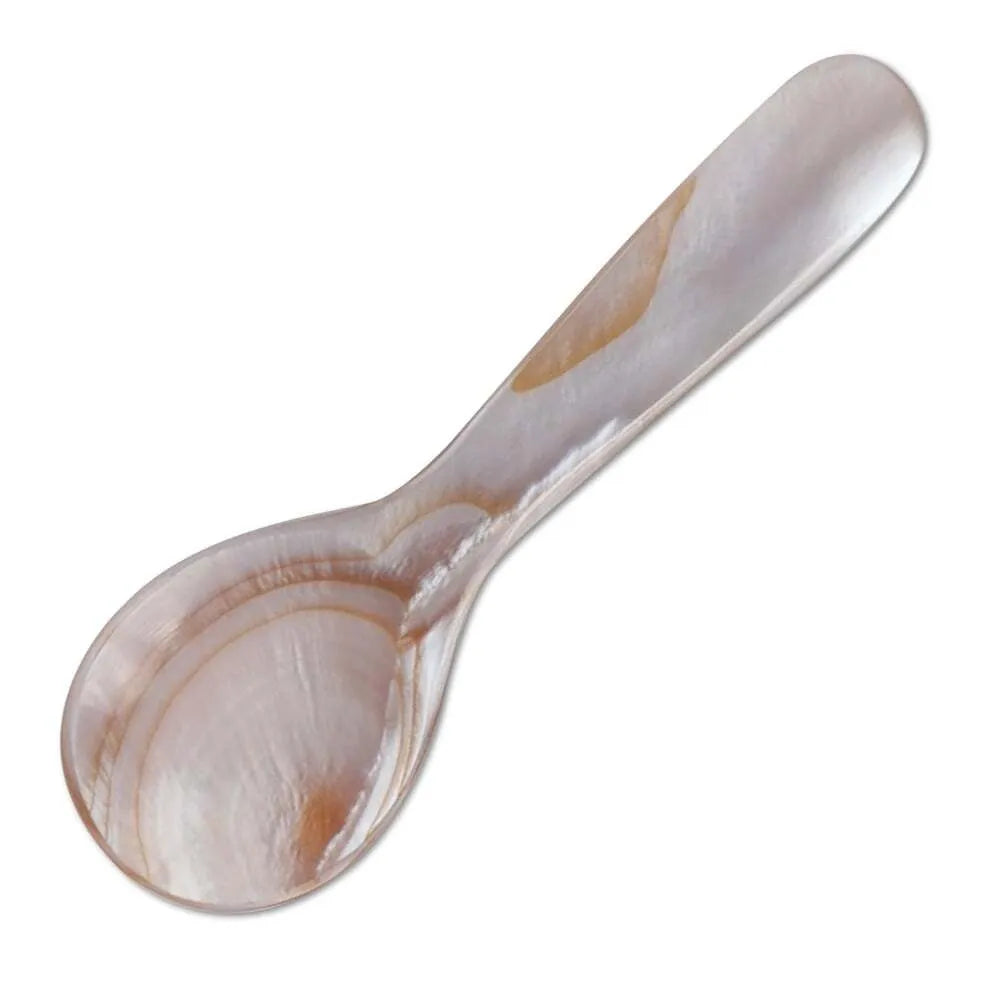 White Seashell Caviar Spoons- Set of Four