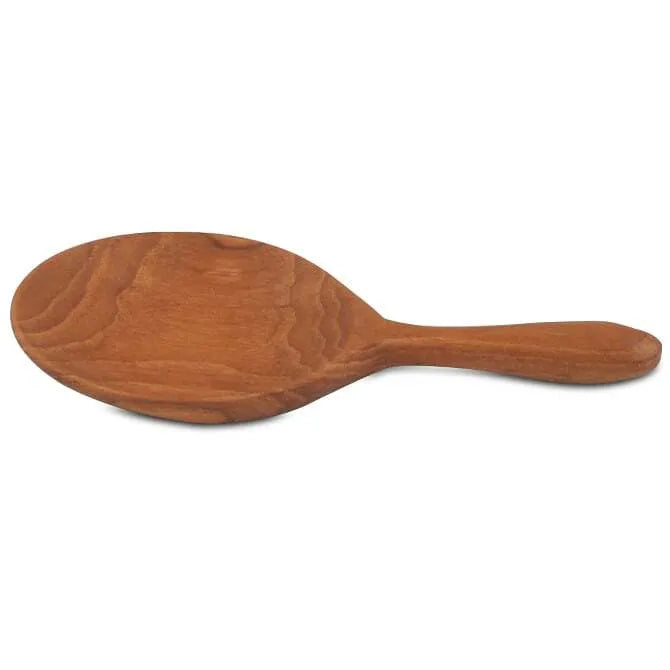 Small Round Teak Spoons- Set of Four