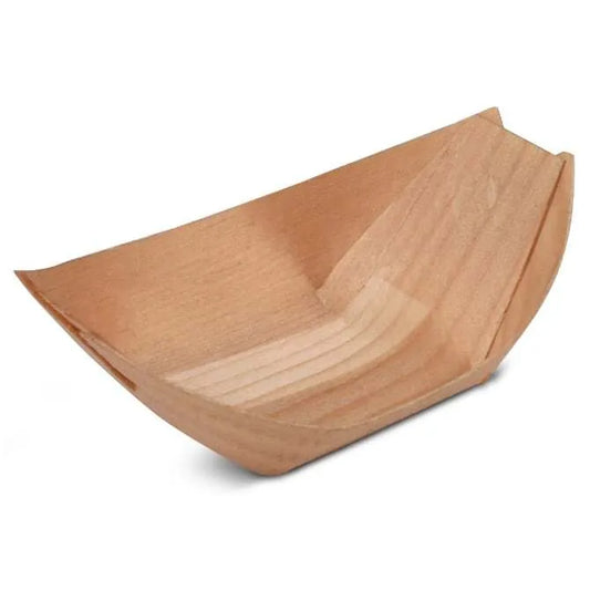 Mini Poplar Wood Boat 2 5/8 x 2 x 1 inch 50 Pack