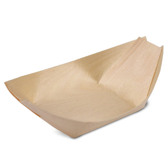 Poplar Wood Serving Boat 4.5 x 2.5 x .5 inch