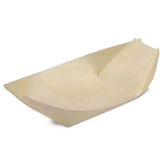 Poplar Wood Serving Boat - 6.5 x 3.25. x .75 inch