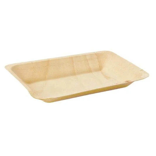 Rectangular Poplar Wood Plate - 5 X 7 inches - 50 pack