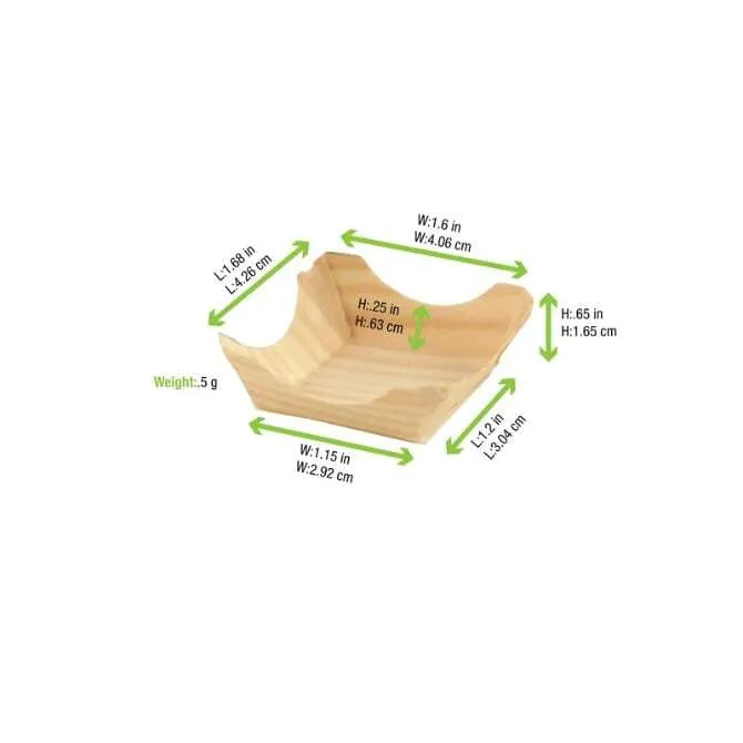 Wood Crest Plate 1.5 x 1.5 inch 50 pk